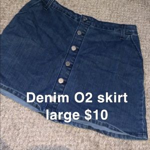 Denim O2 skirt
